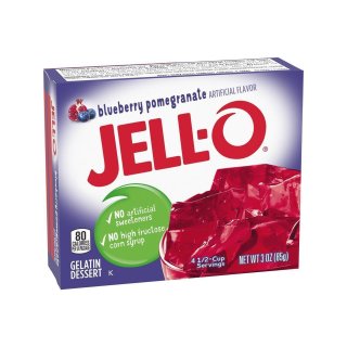 Jell-O - Pomegrante Blueberry Gelatin Dessert - 1 x 85 g