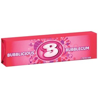 Bubblicious Bubblegum Gum 5 St&uuml;ck - 1 x 40g