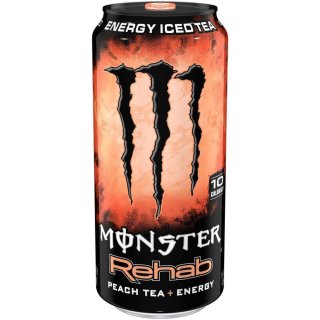 Monster USA - Rehab - Peach Tea + Energy - 12 x 458 ml