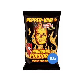Pepper-King Habanero Popcorn - 10 x 90g
