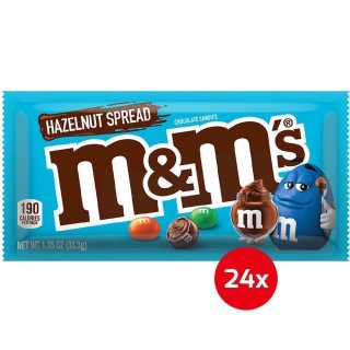 m&amp;ms - Hazelnut Spread - chocolate candies - 24 x 38,3g