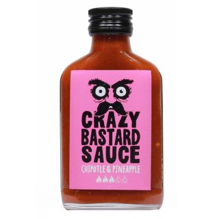 Crazy Bastard Sauce - Chipotle &amp; Pineapple - Sch&auml;rfe 5/10 - 1 x 100ml