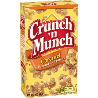 Crunch n Munch Caramel Popcorn mit Erdn&uuml;sen - 1 x 99g