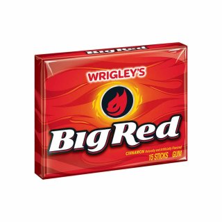 Wrigleys Big Red - Zimt Kaugummi - 3 x 15 St&uuml;ck