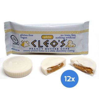 Go Max Go - White Cleos Candy Bar Vegan - 12 x 43g