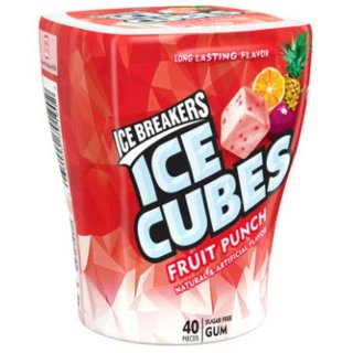 Ice Breakers - Ice Cubes Fruit Punch - Sugar Free - 40 St&uuml;ck