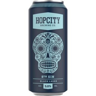Hopcity - 8th Sin Black Lager - 5% Alc. - 24 x 473 ml