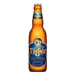 Tiger - Asian Lager Beer 5% Vol/Alc. - 12 x 330 ml (inkl. 96 Cent Pfand)