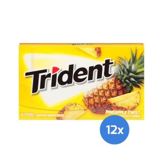 Trident - Pineapple Twist - 12 x 14 St&uuml;ck