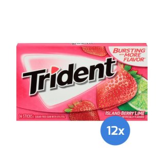 Trident - Island Berry Lime Twist - 12 x 14 St&uuml;ck