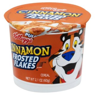 Kelloggs - Frosted Flakes Cereal Cinnamon CUP - 1 x 60g