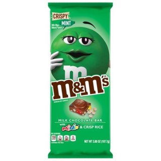 m&amp;ms - Milk Chocolate Bar Crispy Mint - 110,6g