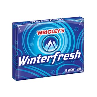 Wrigleys - Winterfresh Gum with Sugar 15 Sticks - 48g