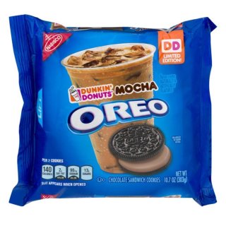 Oreo - Dunkin Donuts Mocha Chocolate Sandwich Cookies - Limited Edition - 12 x 303g