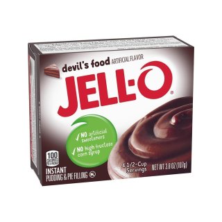 Jell-O - Devils Food Instant Pudding &amp; Pie Filling - 24 x 107 g