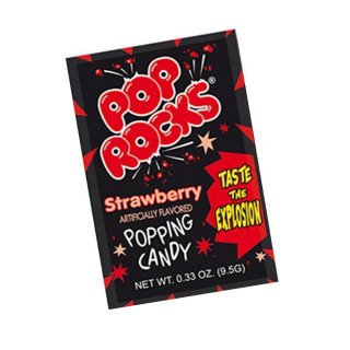 Pop Rocks Strawberry - 1 x 9,5g