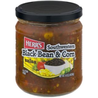 Herrs - Southwestern Black Bean &amp; Corn Salsa - 453,6g