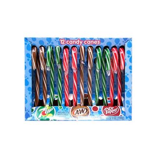 A&amp;W Candy Canes, Root Beer, 7-UP, Dr. Pepper Geschmack - 1 x 150g