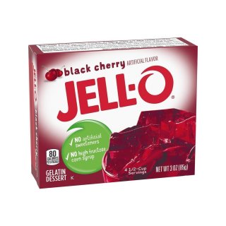Jell-O - Black Cherry Gelatin Dessert - 24 x 85 g