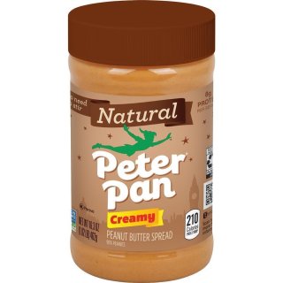 Peter Pan Natural Peanut Butter Creamy - 1 x 462g