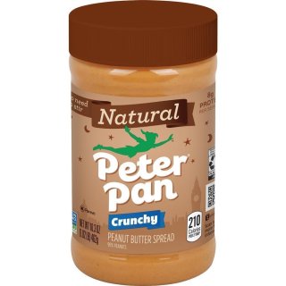 Peter Pan Natural Peanut Butter Crunchy - 462g