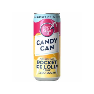 Candy Can Sparkling Rocket Ice Lolly Zero Sugar - 1 x 330ml