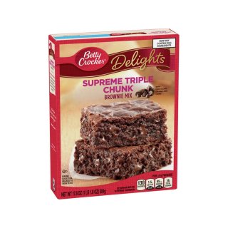 Betty Crocker - Delights Supreme Triple Chunk Brownie Mix - 418g