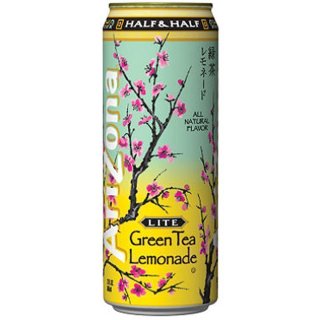 Arizona - Half &amp; Half LITE Green Tea Lemonade - 24 x 680 ml