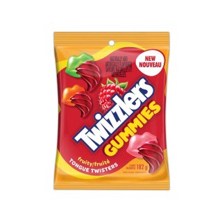 Twizzlers Gummies Tongue Twisters Raspberry - 182g
