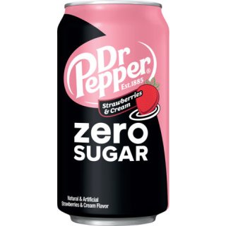 Dr. Pepper Zero Strawberries &amp; Cream - 355ml