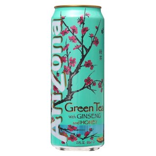 Arizona - Green Tea with Ginseng and Honey - 12 x 680 ml
