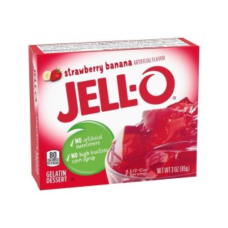 Jell-O - Strawberry Banana Gelatin Dessert - 1 x 85 g