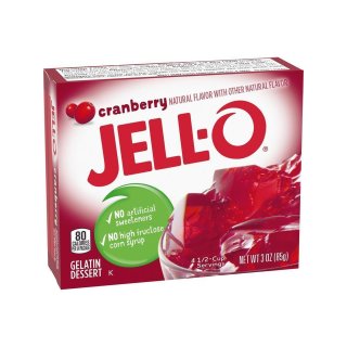 Jell-O - Cranberry Gelatin Dessert - 1 x 85 g