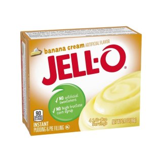 Jell-O - Banana Cream Instant Pudding &amp; Pie Filling - 1 x 96 g
