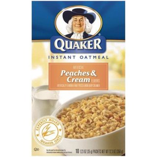 Quaker Instant Oatmeal - Peaches &amp; Cream (10x35g)