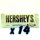 Hersheys Cookies &amp; Creme Tafel - 14 x 100g