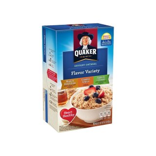 Quaker Instant Oatmeal - Flavor Variety - 1 x 344g