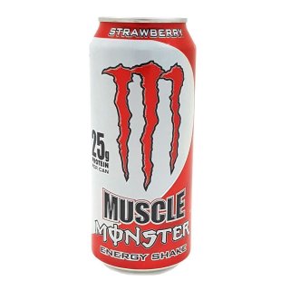 Monster USA - Muscle Energyshake - Strawberry - 12 x 443 ml