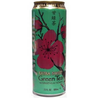 Arizona - Extra Sweet Green Tea with Ginseng and Honey - 12 x 680 ml